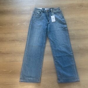 Vervet baggy wide Leg Women’s Jeans in Medium Blue Denim